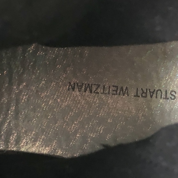 New Stuart Weitzman Girls Black Moto Boots Short Rhinestone  5 US/ 35 EU - Picture 8 of 9